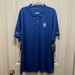 Mens Nike royal blue golf shirt NWT